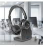 Lindy L118 Auriculares Inalámbrico Diadema Oficina/Centro de llamadas USB Tipo C Bluetooth Base de carga Negro