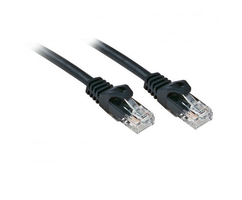 Lindy Rj45/Rj45 Cat6 2m cable de red Negro U/UTP (UTP)