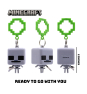 Llavero - Magicbox Minecraft™ Backpack Hanger S4, Caja sorpresa