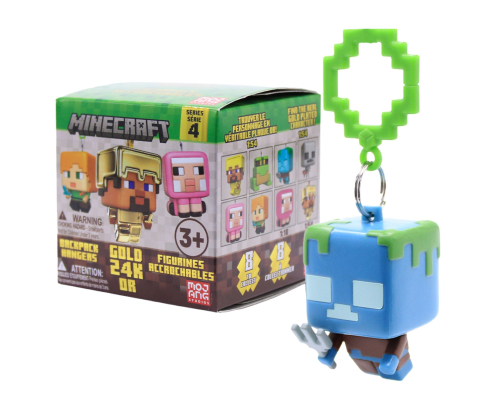 Llavero - Magicbox Minecraft™ Backpack Hanger S4, Caja sorpresa