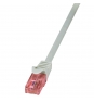 LogiLink RJ45/RJ45, 30 m cable de red Gris Cat6 U/UTP (UTP)