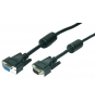 LogiLink VGA M/F 1.8m cable VGA 1,8 m VGA (D-Sub) Negro
