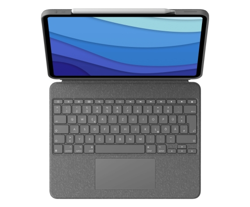 Logitech 920-010208 teclado para móvil QWERTZ Alemán Smart Connector Gris
