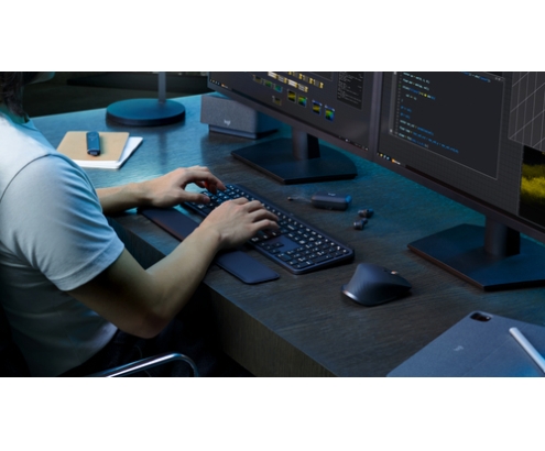 Logitech 920-011606 teclado Ratón incluido Oficina Bluetooth QWERTZ Alemán Grafito