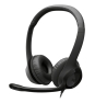 Logitech Auriculares con Cable H390 para PC/Portátil, Auriculares Estéreo con Micrófono con Supresión de Ruido, USB-C, Controles en línea, funcio