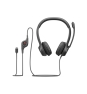 Logitech Auriculares con Cable H390 para PC/Portátil, Auriculares Estéreo con Micrófono con Supresión de Ruido, USB-C, Controles en línea, funcio