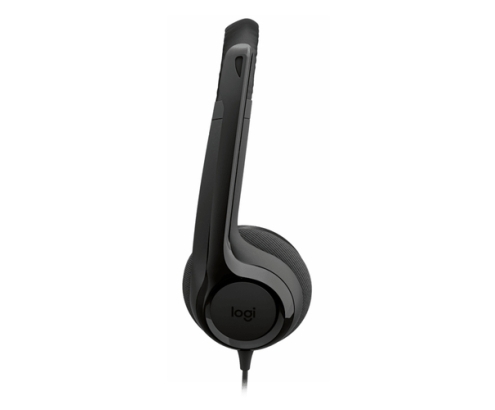 Logitech Auriculares con Cable H390 para PC/Portátil, Auriculares Estéreo con Micrófono con Supresión de Ruido, USB-C, Controles en línea, funcio
