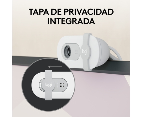 Logitech Brio 100 cámara web 2 MP 1920 x 1080 Pixeles USB Blanco