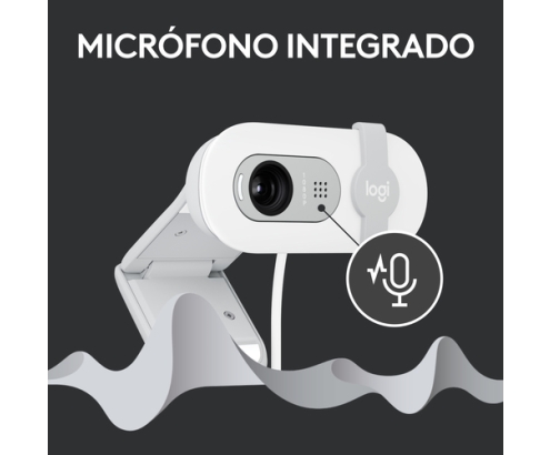 Logitech Brio 100 cámara web 2 MP 1920 x 1080 Pixeles USB Blanco