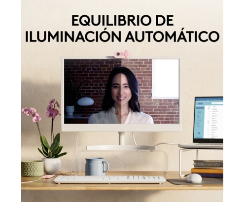 Logitech Brio 100 cámara web 2 MP 1920 x 1080 Pixeles USB Rosa