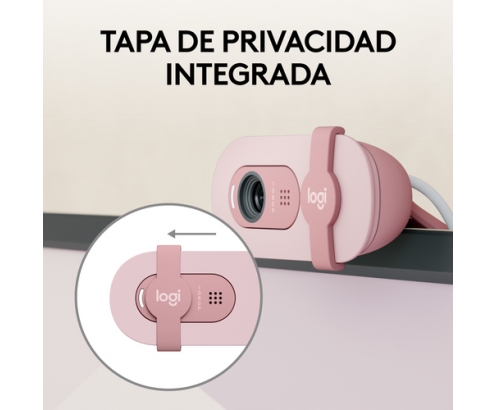 Logitech Brio 100 cámara web 2 MP 1920 x 1080 Pixeles USB Rosa