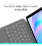 Logitech Combo Touch, Funda con Teclado, iPad Air 13 Pulgadas (M2)(2024) - Teclado retroiluminado extraíble con Soporte abatible, Escritura cómoda, 