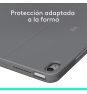 Logitech Combo Touch, Funda con Teclado, iPad Air 13 Pulgadas (M2)(2024) - Teclado retroiluminado extraíble con Soporte abatible, Escritura cómoda, 