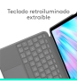 Logitech Combo Touch, iPad Air 11 in (M2), iPad Air (4.ª y 5.ª Gen. - 2020, 2022), Funda con Teclado - Teclado retroiluminado extraíble con Soporte