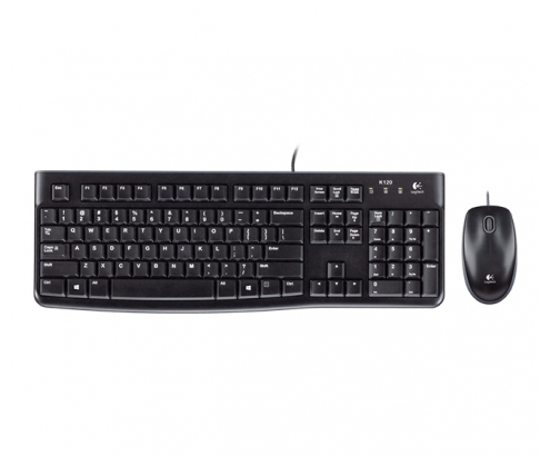 Logitech Desktop MK120 teclado Ratón incluido USB QWERTY Italiano Negro