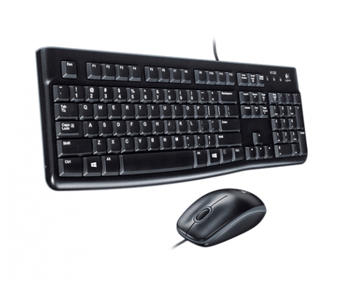 Logitech Desktop MK120 teclado Ratón incluido USB QWERTY Italiano Negro