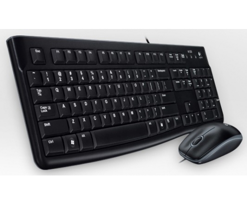 Logitech Desktop MK120 teclado USB QWERTZ Alemán Negro