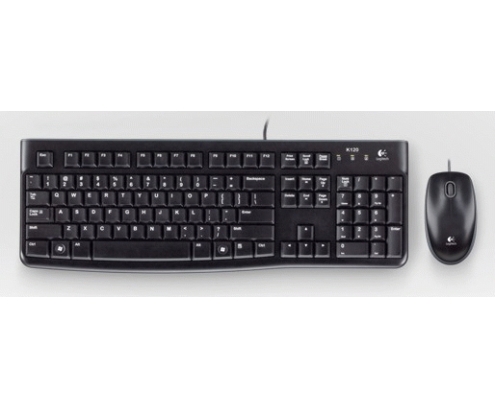 Logitech Desktop MK120 UK Teclado y raton usb qwerty ingles del reino unido negro