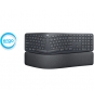Logitech Ergo K860 teclado RF Wireless + Bluetooth Italiano Grafito