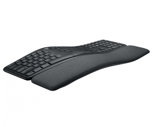 Logitech Ergo K860 teclado RF Wireless + Bluetooth Italiano Grafito