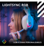 Logitech G Auriculares inalámbricos Astro A20 X LIGHTSPEED para gaming para PS5, Xbox, Switch y PC con PLAYSYNC AUDIO de dos sistemas, Bluetooth, RGB