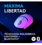 Logitech G G309 Ratón inalámbrico LIGHTSPEED para gaming, ligero, interruptores híbridos LIGHTFORCE, sensor HERO 25K, 300+ horas con una batería A