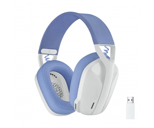 Logitech G G435 LIGHTSPEED Wireless Gaming Headset Auriculares Inalámbrico Diadema Juego Bluetooth Blanco