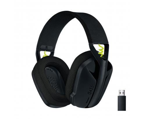 Logitech G G435 LIGHTSPEED Wireless Gaming Headset Auriculares Inalámbrico Diadema Juego Bluetooth Negro