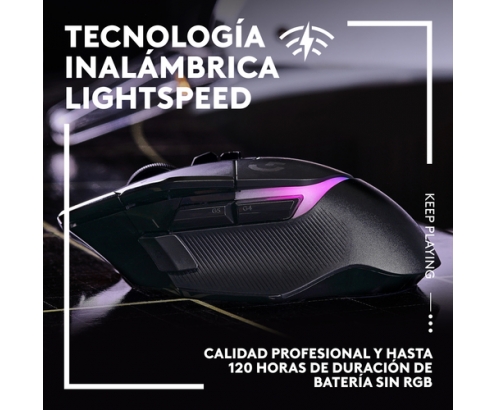Logitech G G502 X Plus ratón mano derecha RF inalámbrico Í“ptico 25600 DPI