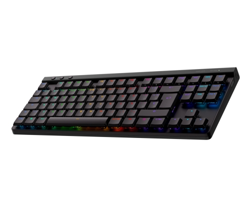Logitech G G515 LIGHTSPEED TKL Teclado inalámbrico discreto para gaming, LIGHTSYNC RGB, diseño fino sin sección numérica, teclas de PBT, interrupt