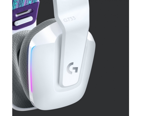 Logitech G G733 LIGHTSPEED Wireless RGB Gaming Headset Auriculares Inalámbrico Diadema Juego Blanco