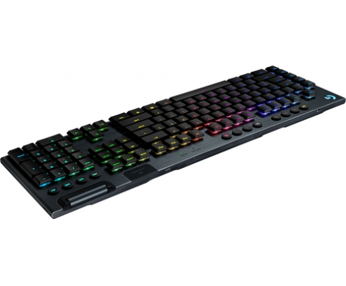 Logitech G G915 LIGHTSPEED Wireless RGB Mechanical Gaming Keyboard - GL Tactile teclado RF Wireless + Bluetooth Portugués Carbono