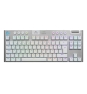 Logitech G G915 X Lightspeed teclado Juego USB + RF Wireless + Bluetooth QWERTY Internacional de EE.UU. Blanco