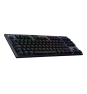 Logitech G G915 X Lightspeed teclado Juego USB + RF Wireless + Bluetooth QWERTY Internacional de EE.UU. Negro