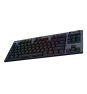 Logitech G G915 X LIGHTSPEED teclado Juego USB + RF Wireless + Bluetooth QWERTZ Alemán Negro