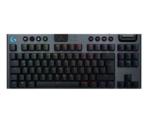 Logitech G G915 X LIGHTSPEED teclado Juego USB + RF Wireless + Bluetooth QWERTZ Alemán Negro