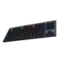 Logitech G G915 X LIGHTSPEED teclado Juego USB + RF Wireless + Bluetooth QWERTZ Alemán Negro