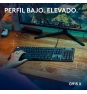 Logitech G Teclado mecánico para gaming con cable de perfil bajo G915 X, teclas de PBT de doble moldeado, teclas totalmente programables, iluminació