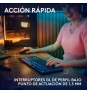 Logitech G Teclado mecánico para gaming con cable de perfil bajo G915 X, teclas de PBT de doble moldeado, teclas totalmente programables, iluminació