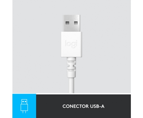 Logitech H390 Auriculares Alámbrico Diadema Oficina/Centro de llamadas USB tipo A Blanco