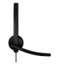 Logitech H570e Auriculares Alámbrico Diadema Oficina/Centro de llamadas USB tipo A Negro