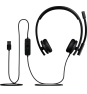 Logitech H570e Auriculares Alámbrico Diadema Oficina/Centro de llamadas USB tipo A Negro