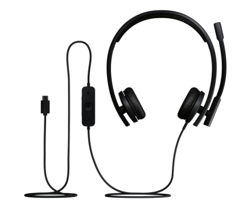 Logitech H570e Auriculares Alámbrico Diadema Oficina/Centro de llamadas USB Tipo C Negro