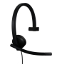 Logitech H570e Auriculares Alámbrico Diadema Oficina/Centro de llamadas USB Tipo C Negro