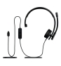 Logitech H570e Auriculares Alámbrico Diadema Oficina/Centro de llamadas USB Tipo C Negro