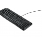 Logitech K120 Corded Keyboard teclado USB QWERTY Inglés Negro