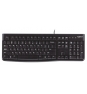 Logitech K120 Corded Keyboard teclado USB QWERTY Inglés Negro
