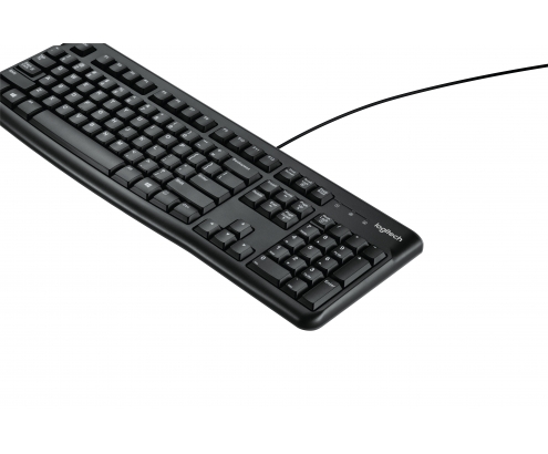 Logitech K120 Corded Keyboard teclado USB QWERTY Inglés Negro