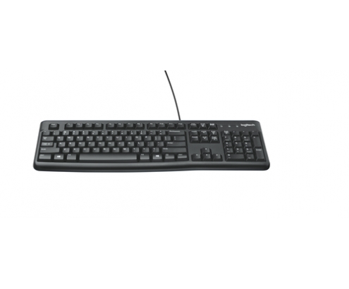 Logitech K120 Corded Keyboard teclado USB QWERTY Inglés Negro