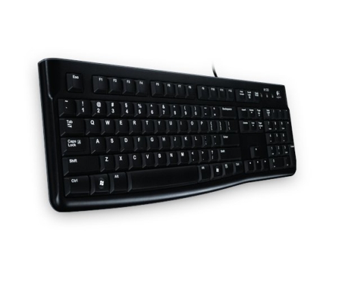 Logitech K120 Corded Keyboard teclado USB QWERTZ Alemán Negro